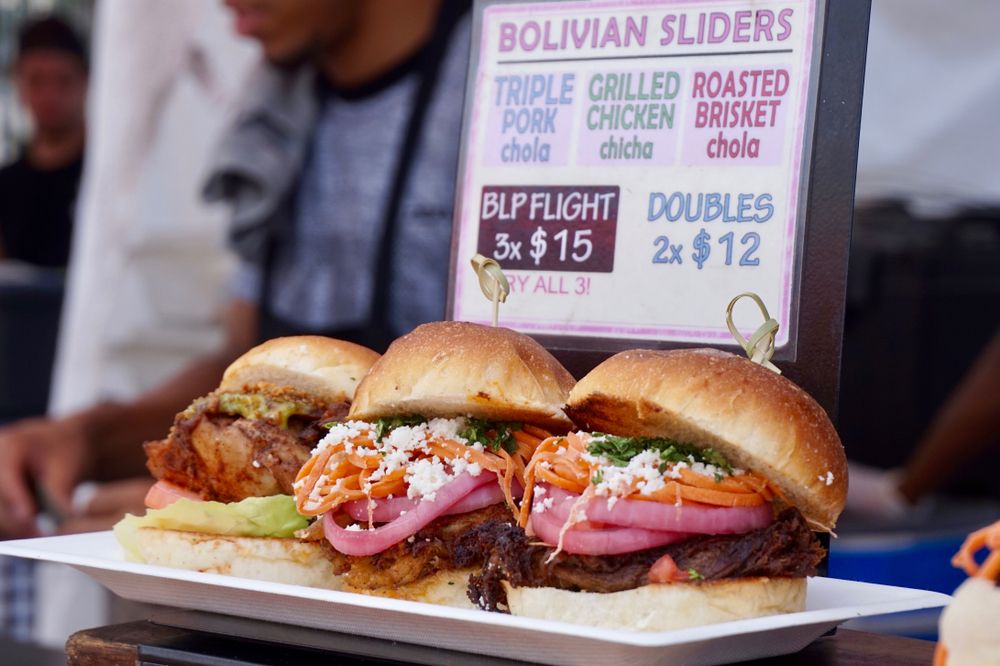 Bolivian Sliders at Smorgasburg