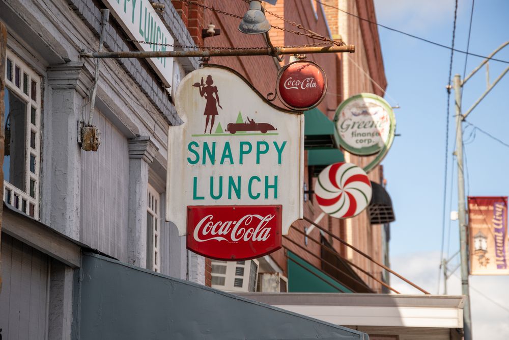 Signage of Snappy Lunch