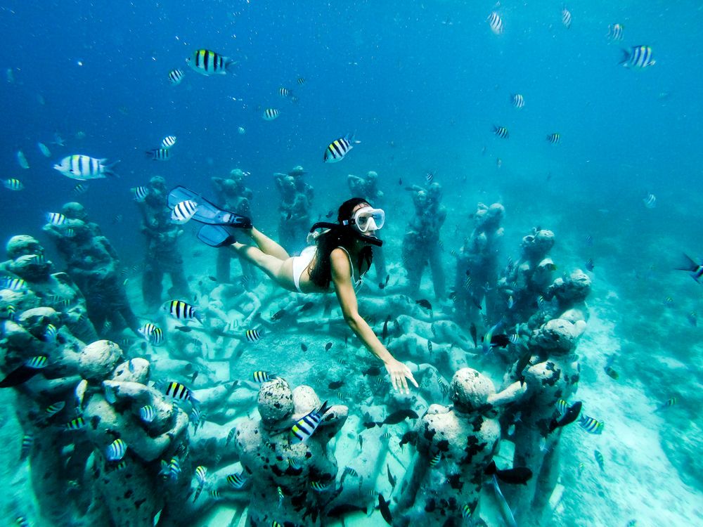 Snorkeling in Underwater Museum of Art
