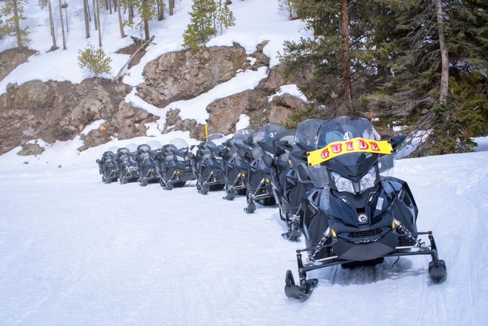 Snowmobile Ride in Yellowstone