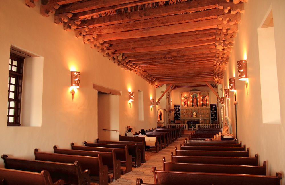 Interior view of Socorro Mission