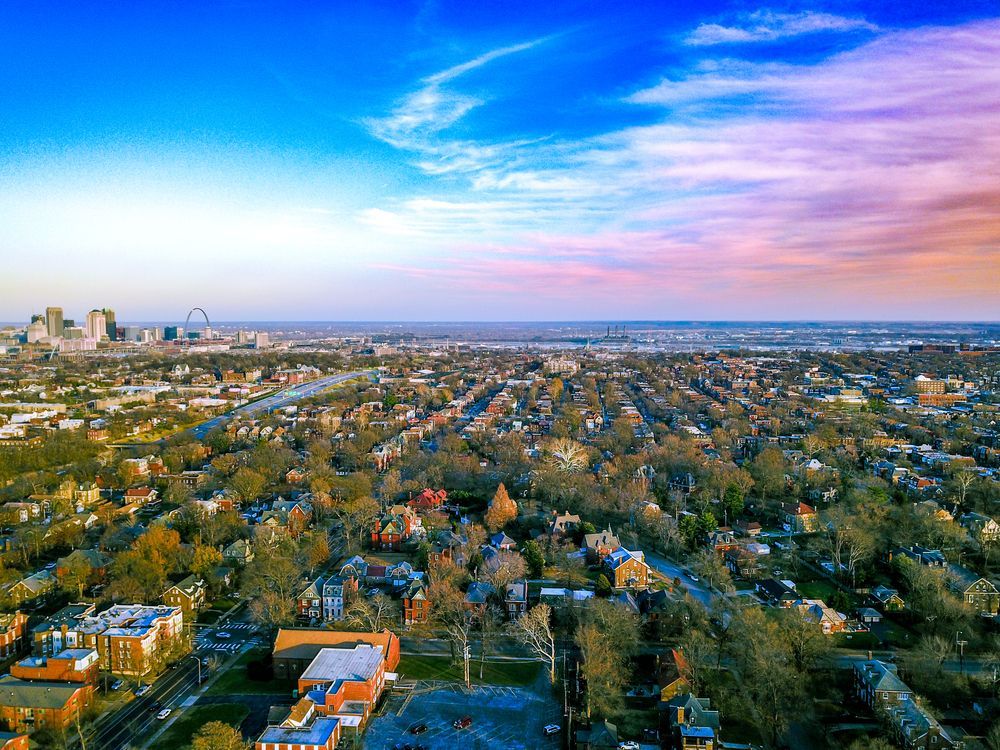 Aerial view of Soulard