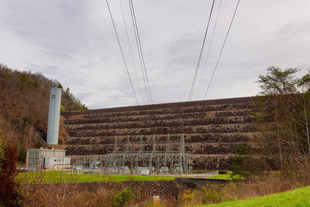 Daytime view of South Holston Dam