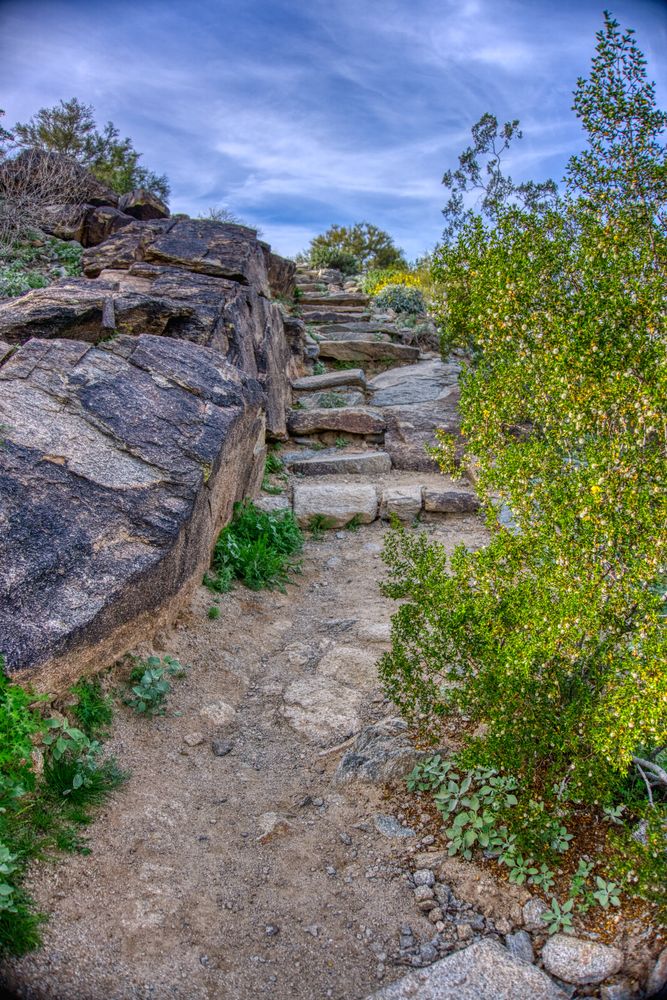Hiking trail at South Mountain Park and Preserve