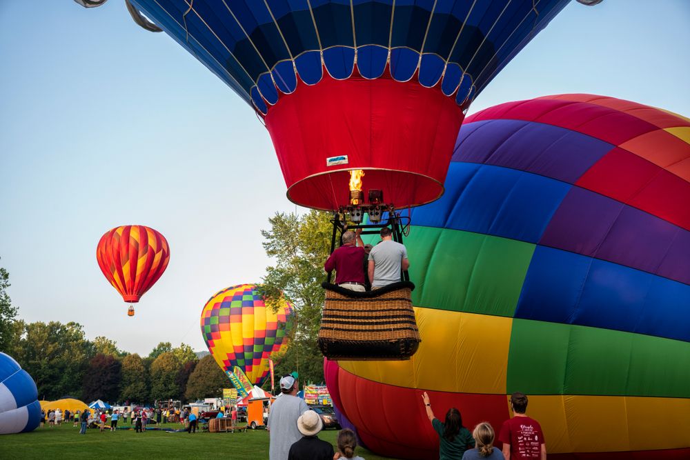 View of the Spiedie Fest & Balloon Rally