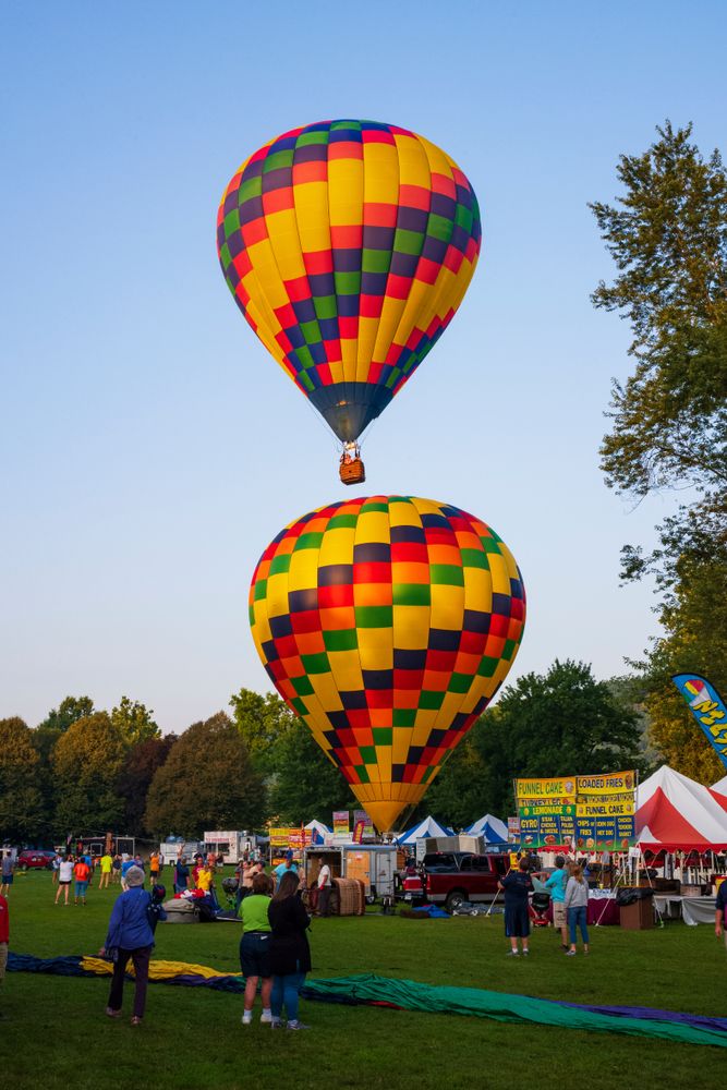 Hot air balloon at Spiedie Fest & Balloon Rally