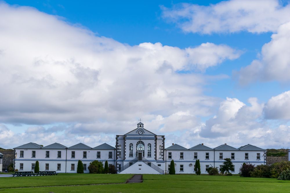 Huge buildings at Spike Island