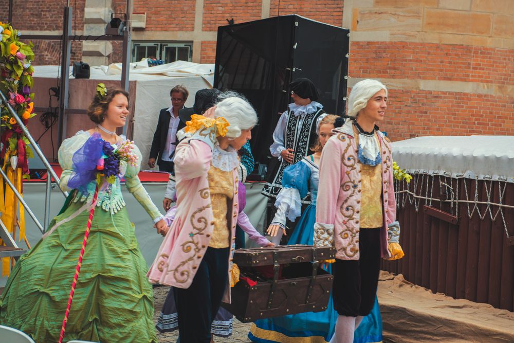 Performers performing at St. Dominic’s Fair