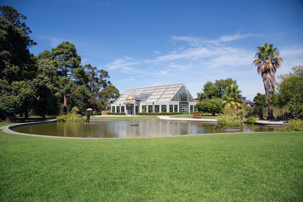The waters of St. Kilda Botanical Gardens