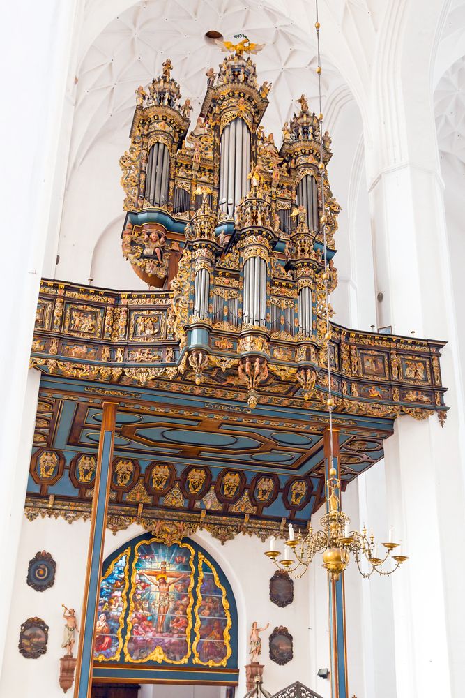Intricate architecture at St. Mary’s Basilica