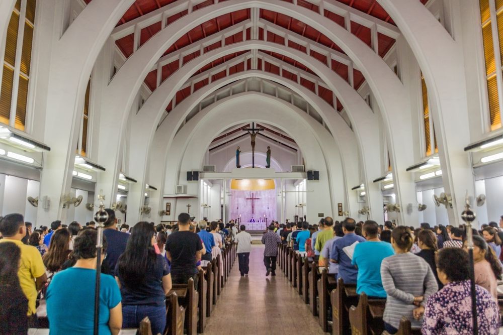 Beautiful interior view of St. Thomas Cathedral