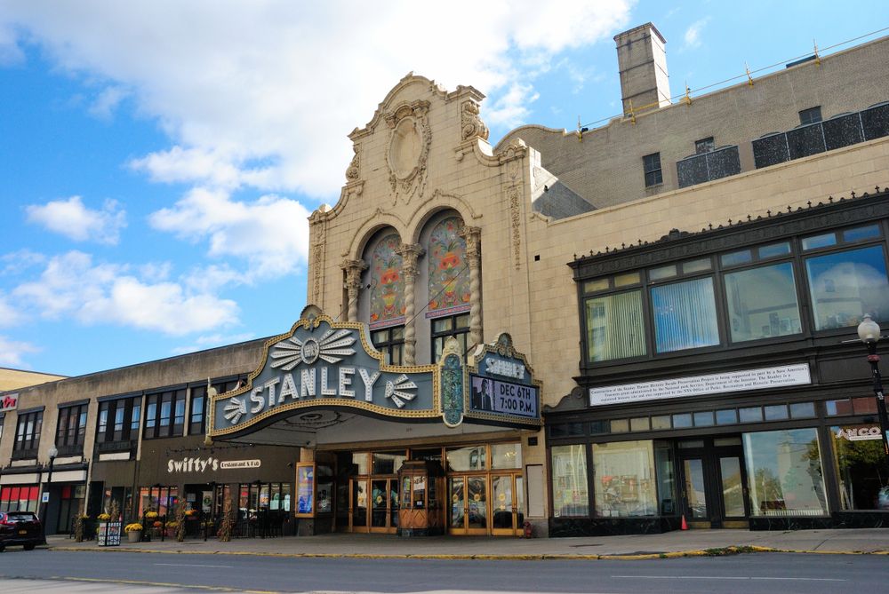 Exterior view of Stanley Theatre