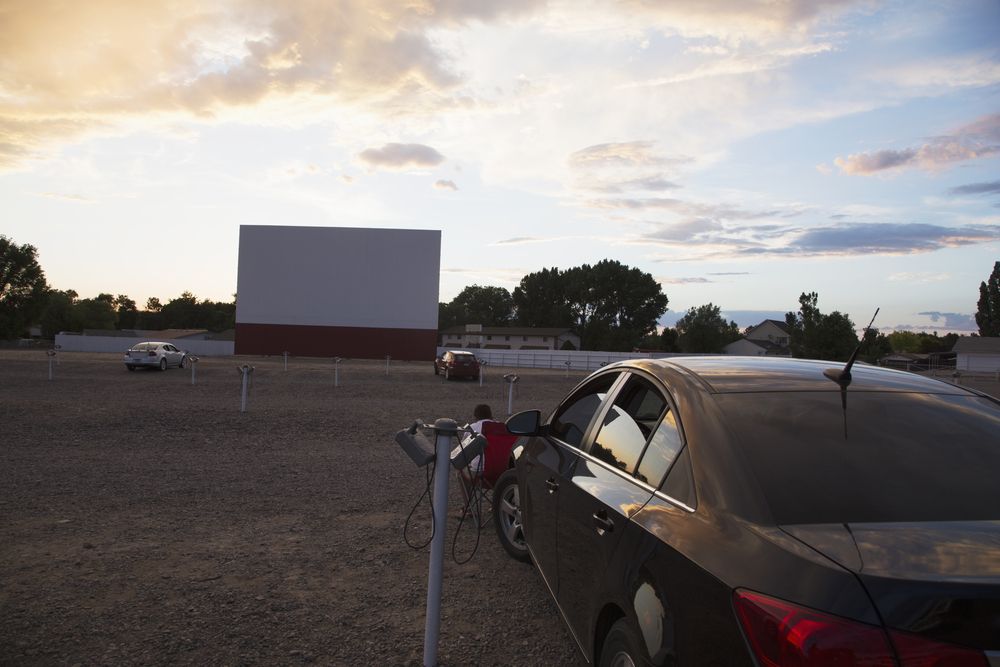 Sunset over Star Drive In Theatre