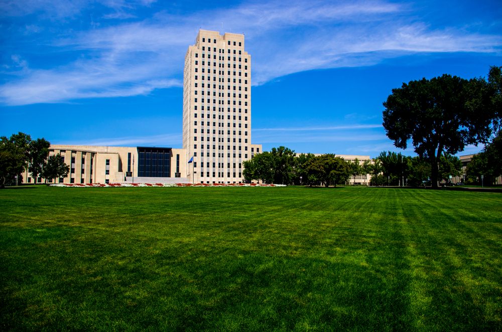 Exterior of State Capitol in Bismarck