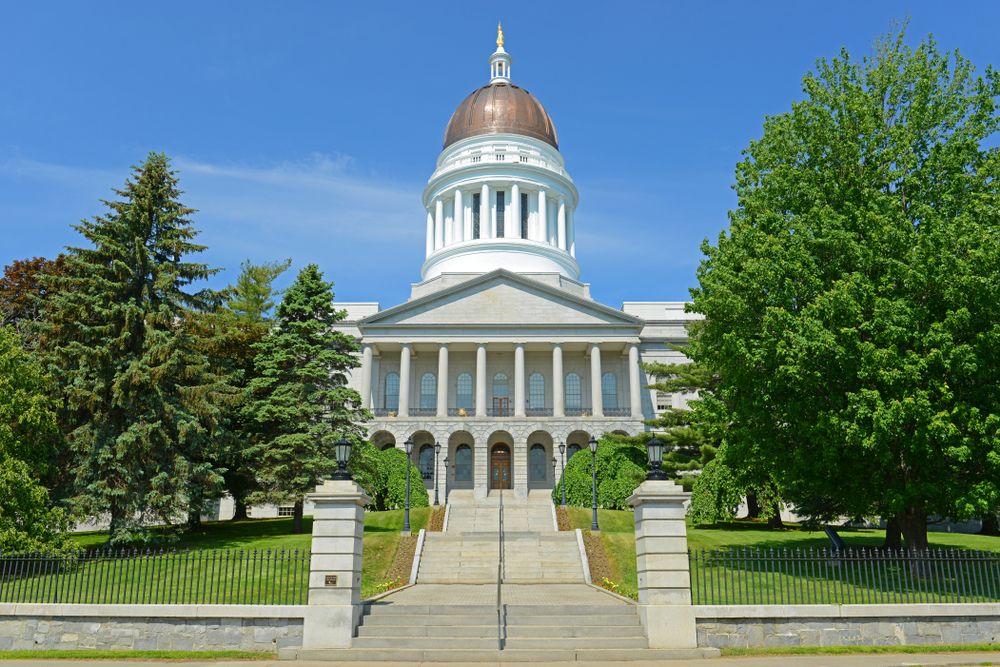 Exterior of Maine State House