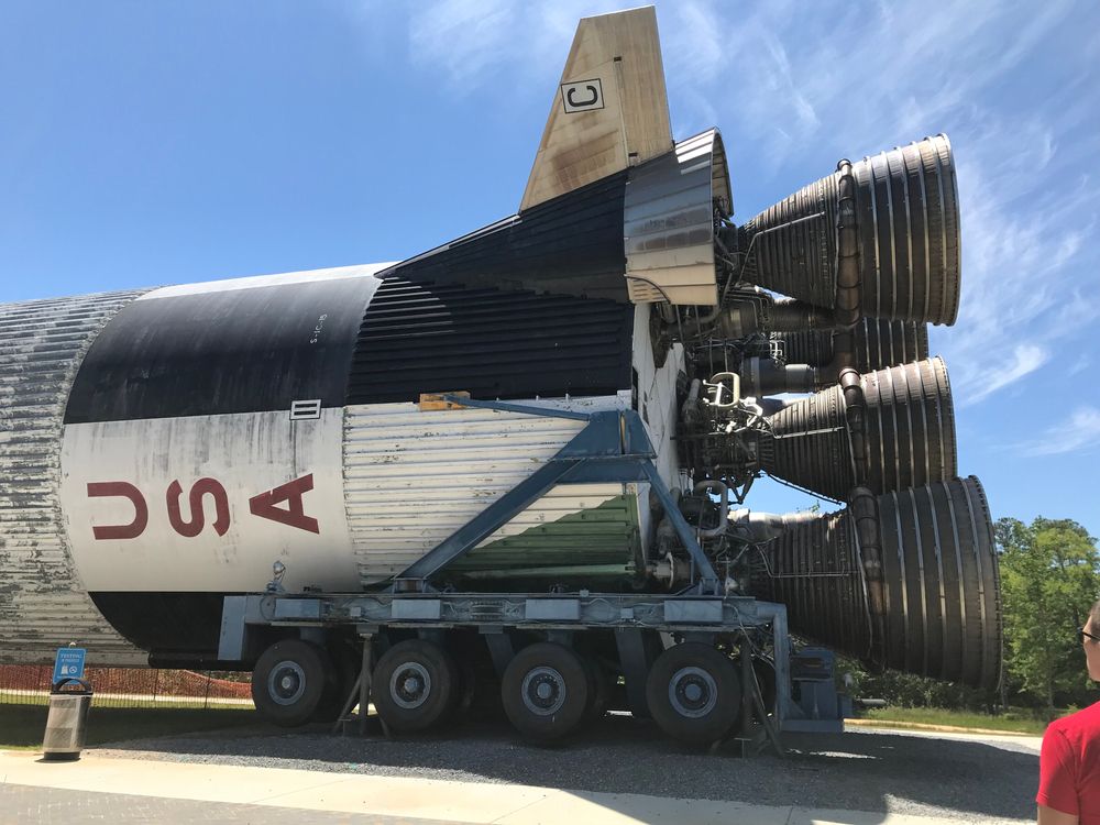 Saturn 5 space rocket model at Stennis Space Center