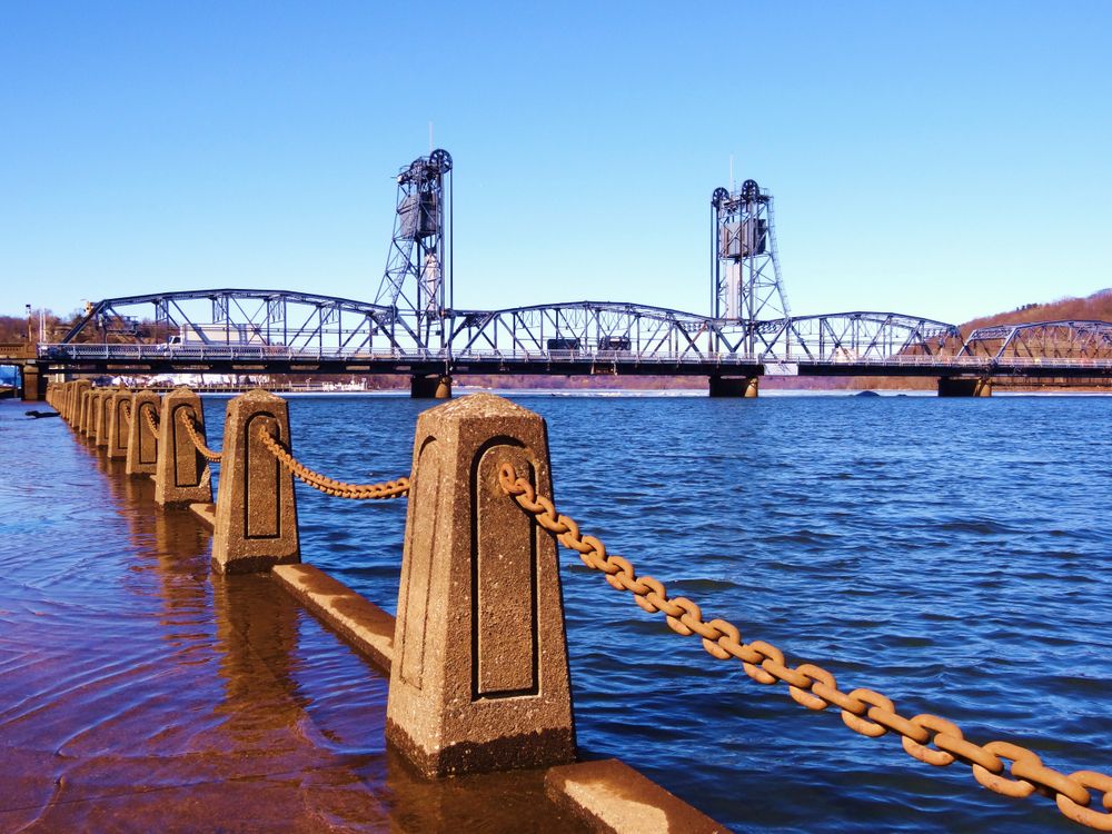 Stillwater Lift Bridge view from waterfront