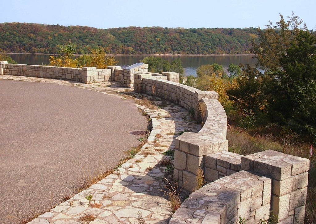 The view from Stillwater Overlook in Minnesota