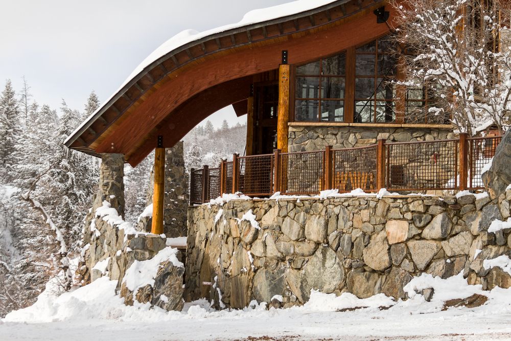 Strawberry Hot Springs during winter