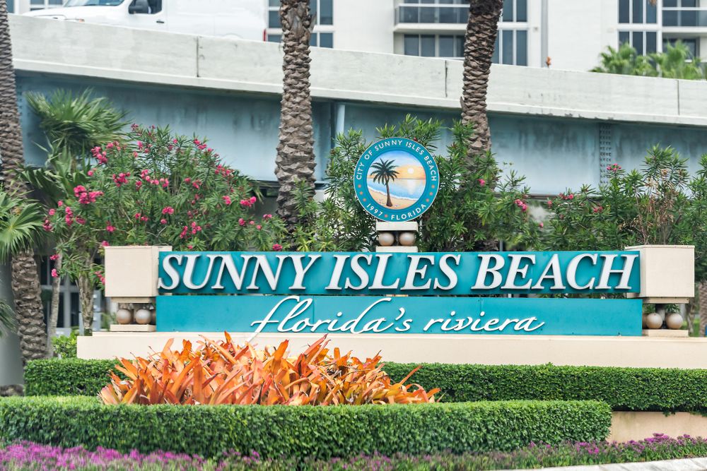 Signboard of Sunny Isles Beach