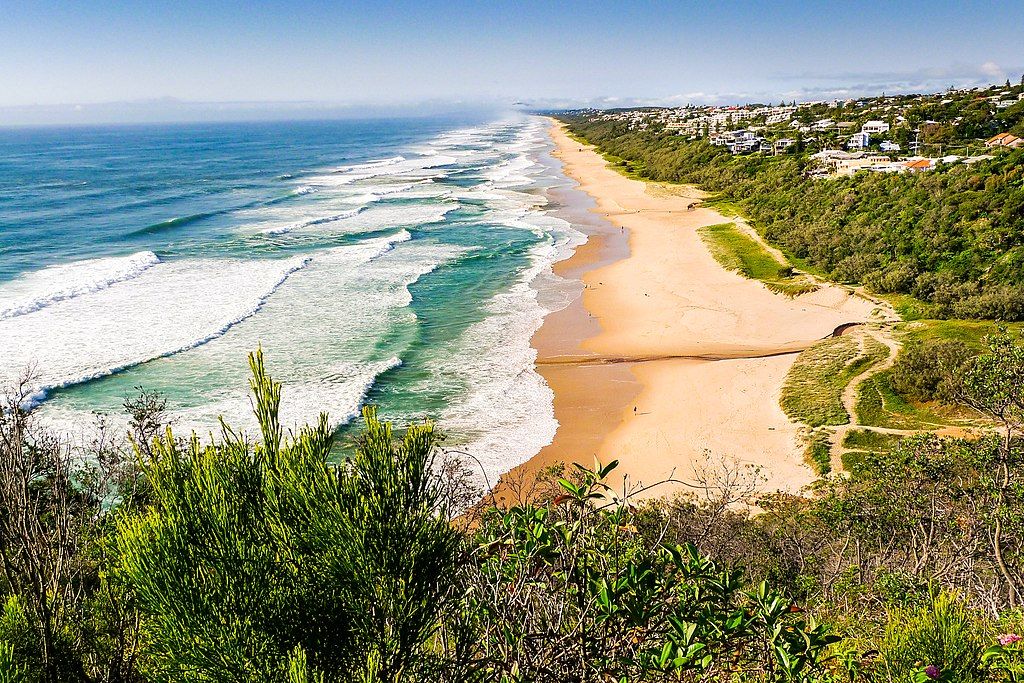 Aerial View of Sunshine Beach
