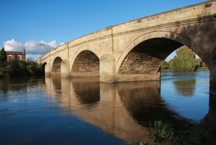 Swarkestone Bridge over River Trent