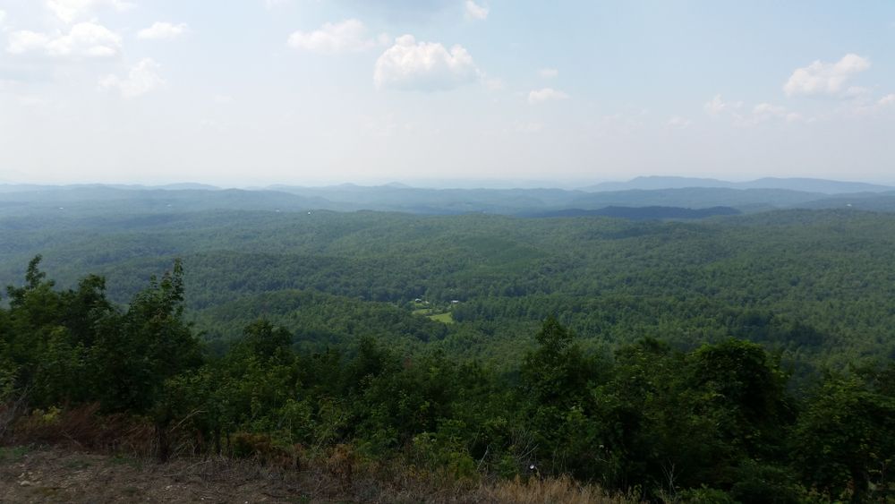 Scenic view from Tail of the Dragon