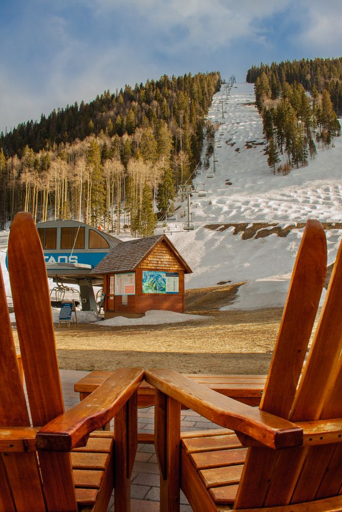 Snow-covered Taos Ski Valley
