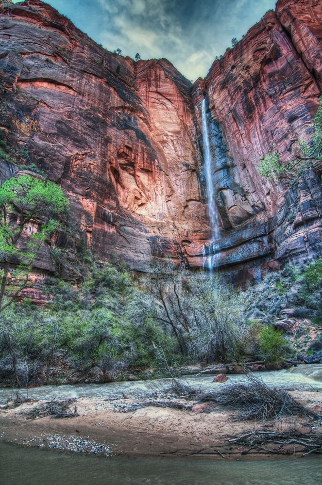 Waterfall in Temple of Sinawava