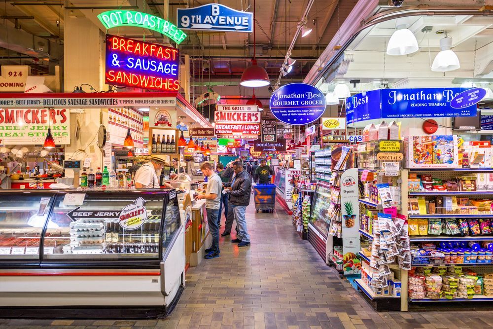 Interior of the Reading Terminal Market