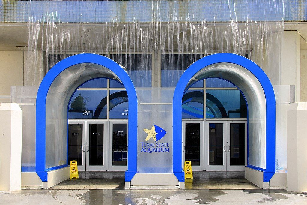 Entrance to the Texas State Aquarium
