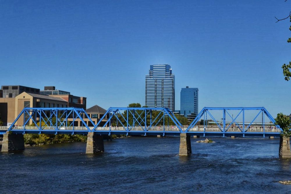 View of The Blue Bridge