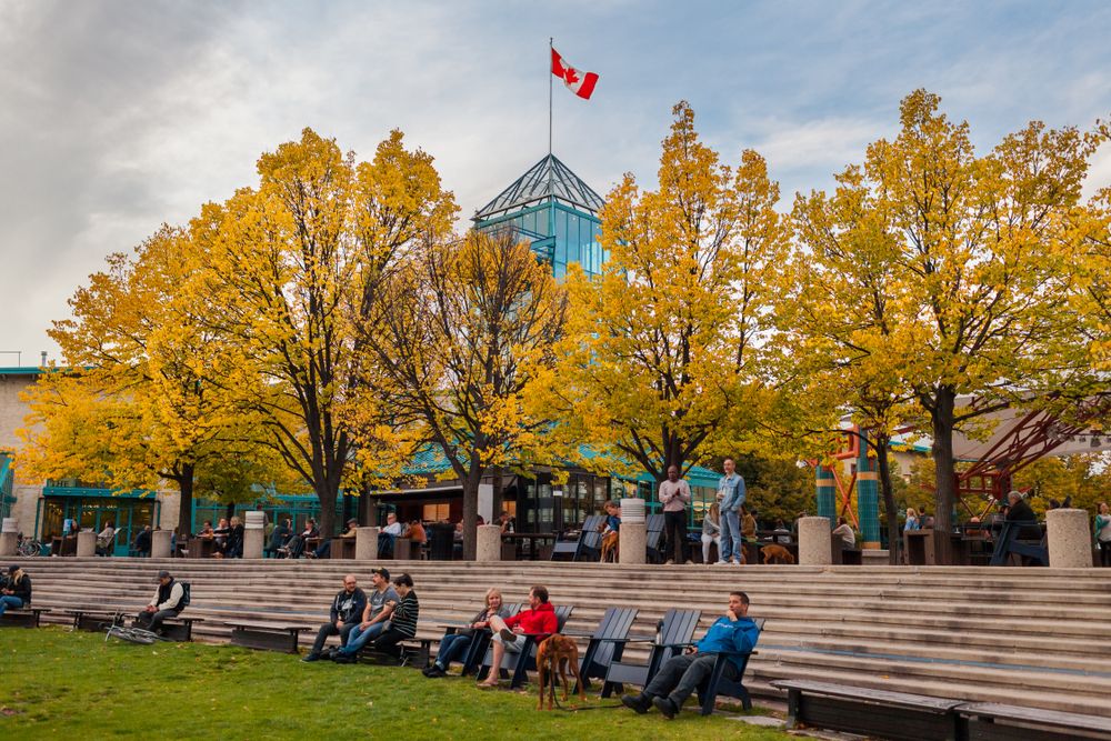 Outside of The Forks market