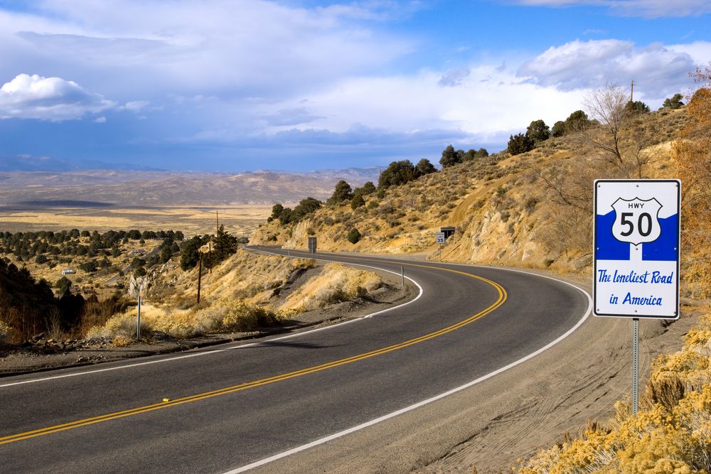 The Loneliest Road in Nevada