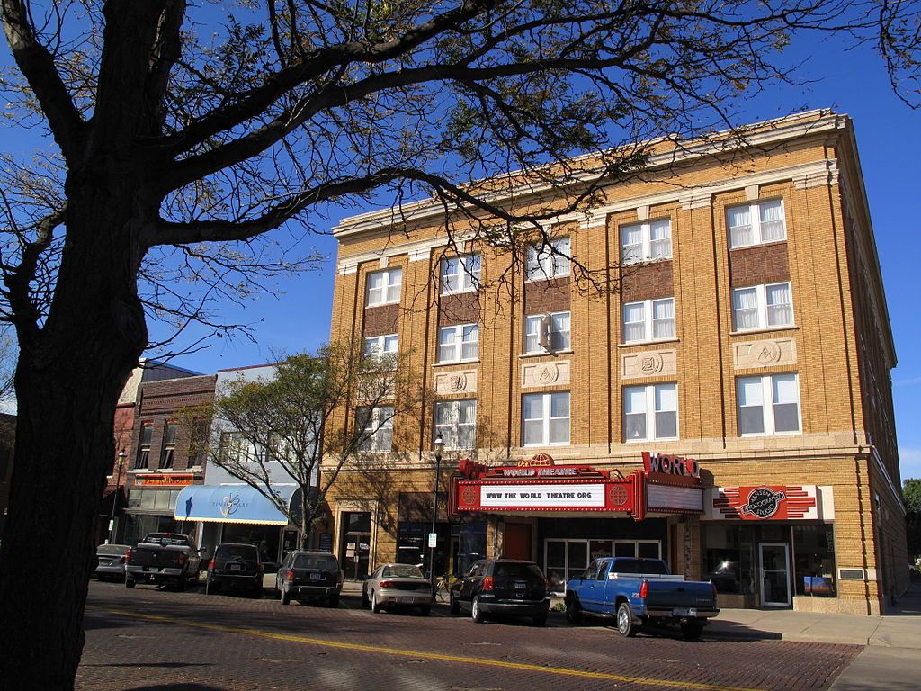 Exterior of The World Theater