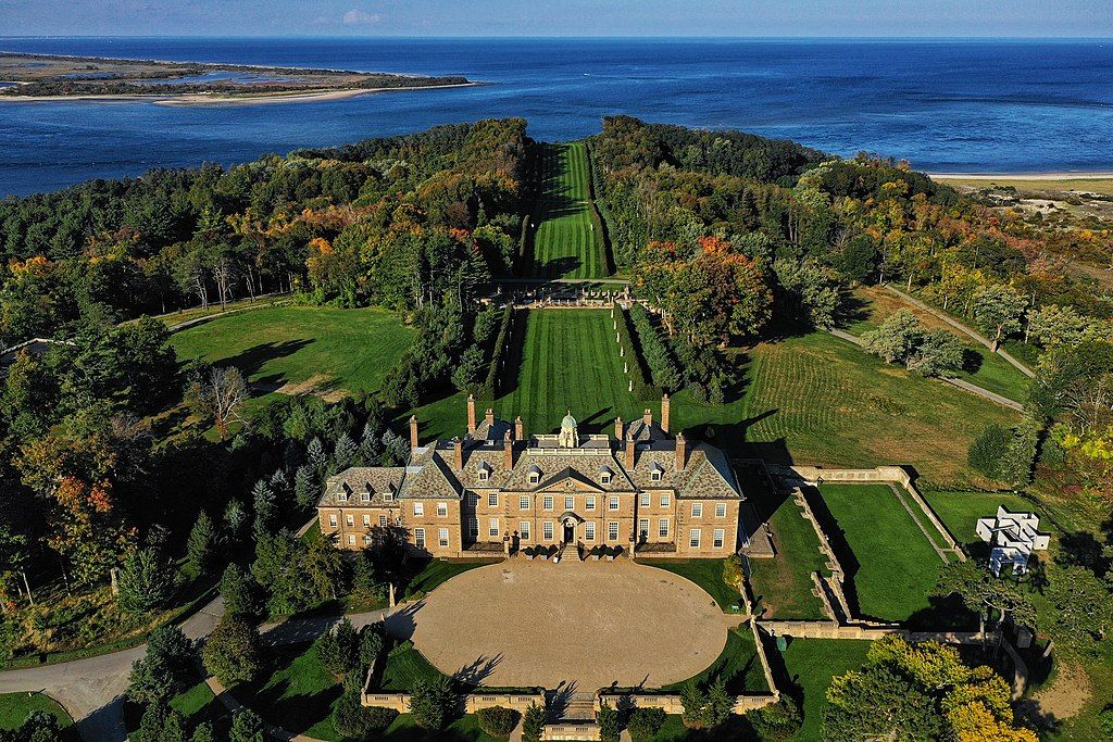 Aerial View of Castle Hill on the Crane Estate