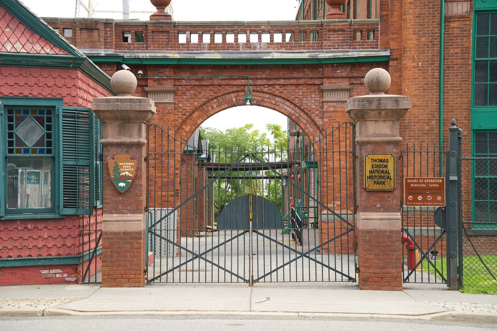 Entrance to the Thomas Edison National Historical Park