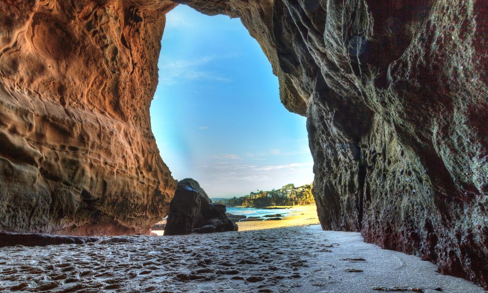 Beautiful cave at Thousand Steps Beach