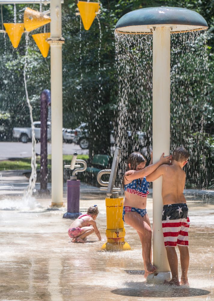 Kids playing at Tickfaw State Park