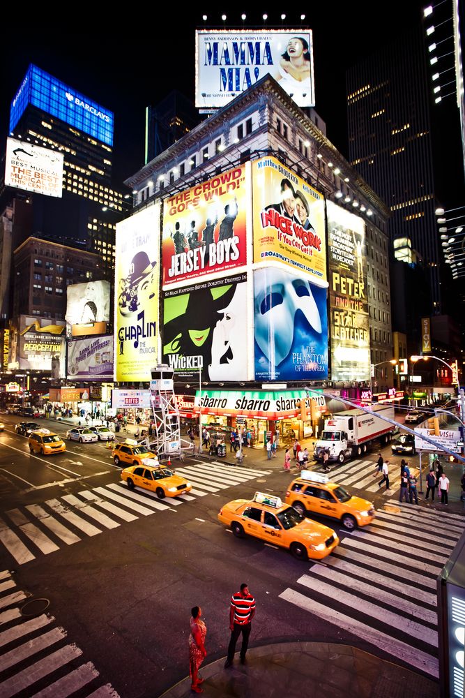 Night view of Times Square