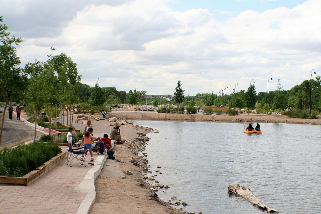 Families enjoying their day at Tingley Beach