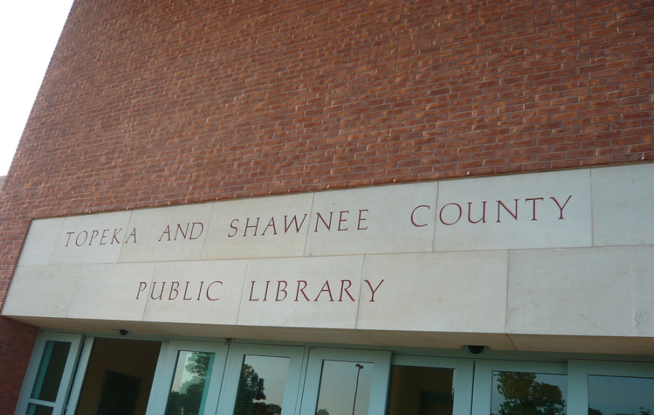 Signage of Topeka & Shawnee County Public Library