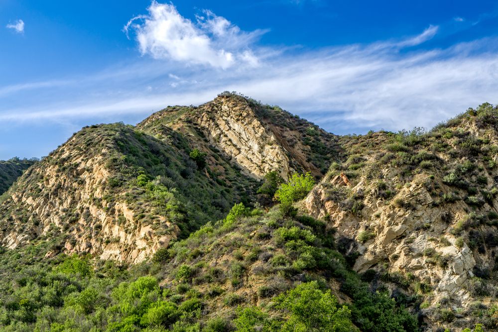 Scenic view of Towsley Canyon