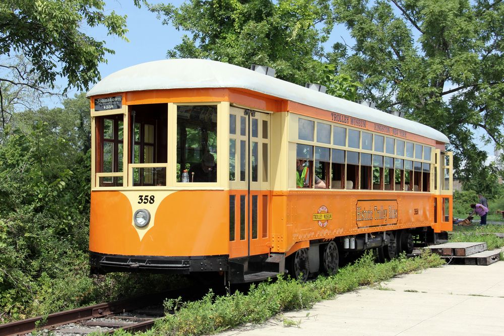 Trolley at Trolley Museum
