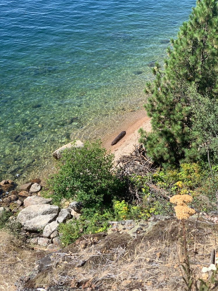 Stunning crystal water alomg the Tubbs Hill trail