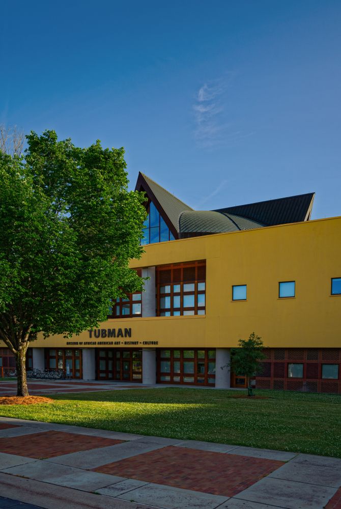Side exterior of the Tubman Museum