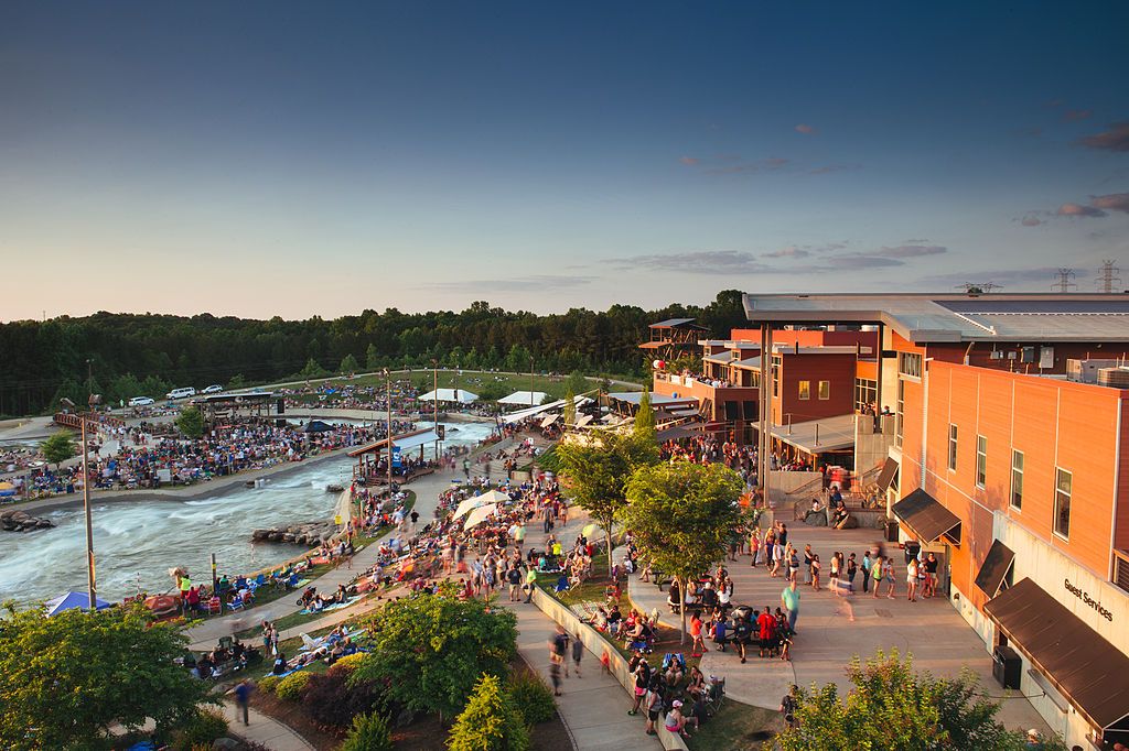 Crowd having their best time at U.S. National Whitewater Center