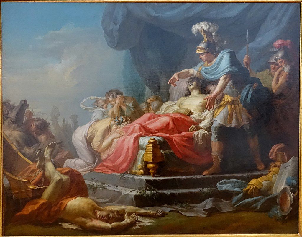 Achilles Displaying the Body of Hector at the Feet of Patroclus painting in Krannert Art Museum
