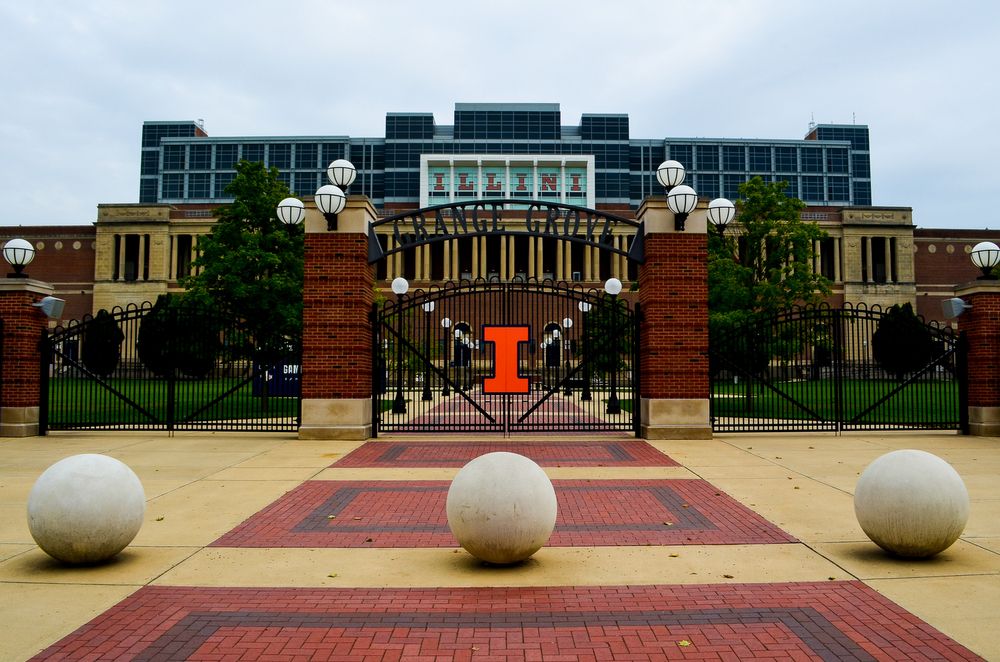 Front entrance of Memorial Stadium