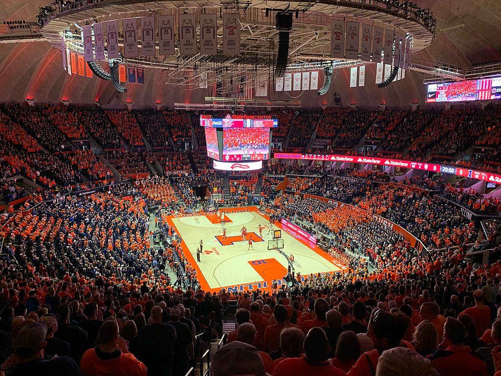 Interior of State Farm Center